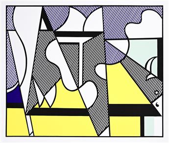 ROY LICHTENSTEIN Cow Triptych (Cow Going Abstract).